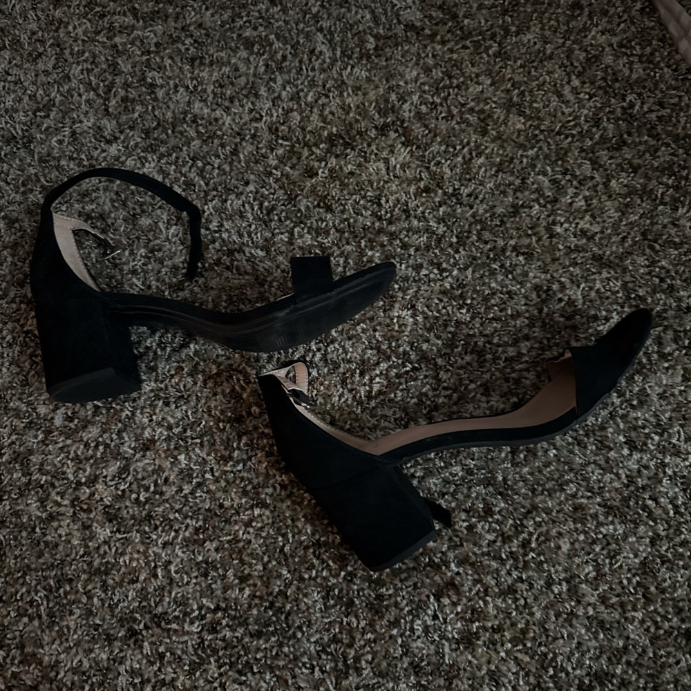 a new day Black Block Heel Sandals